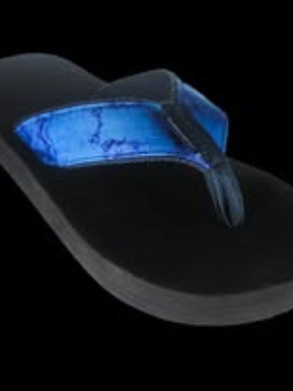 Blue Tie Dye Flip Flops